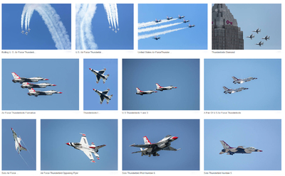 The U. S. Air Force Thunderbirds Soar Over Cleveland